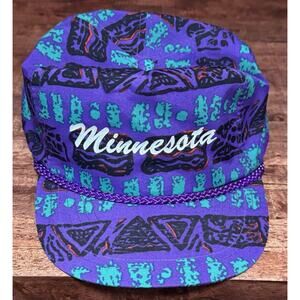 Purple Patterned Men's Hat